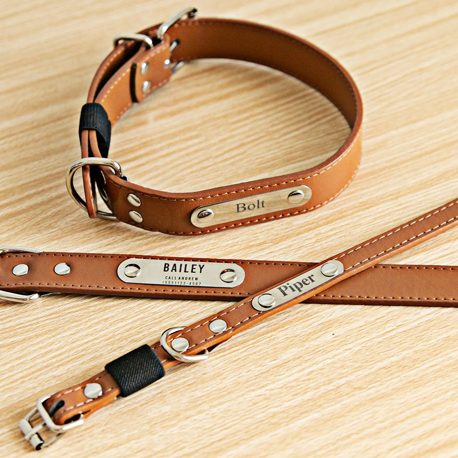 Personalized Leather Pet Collars