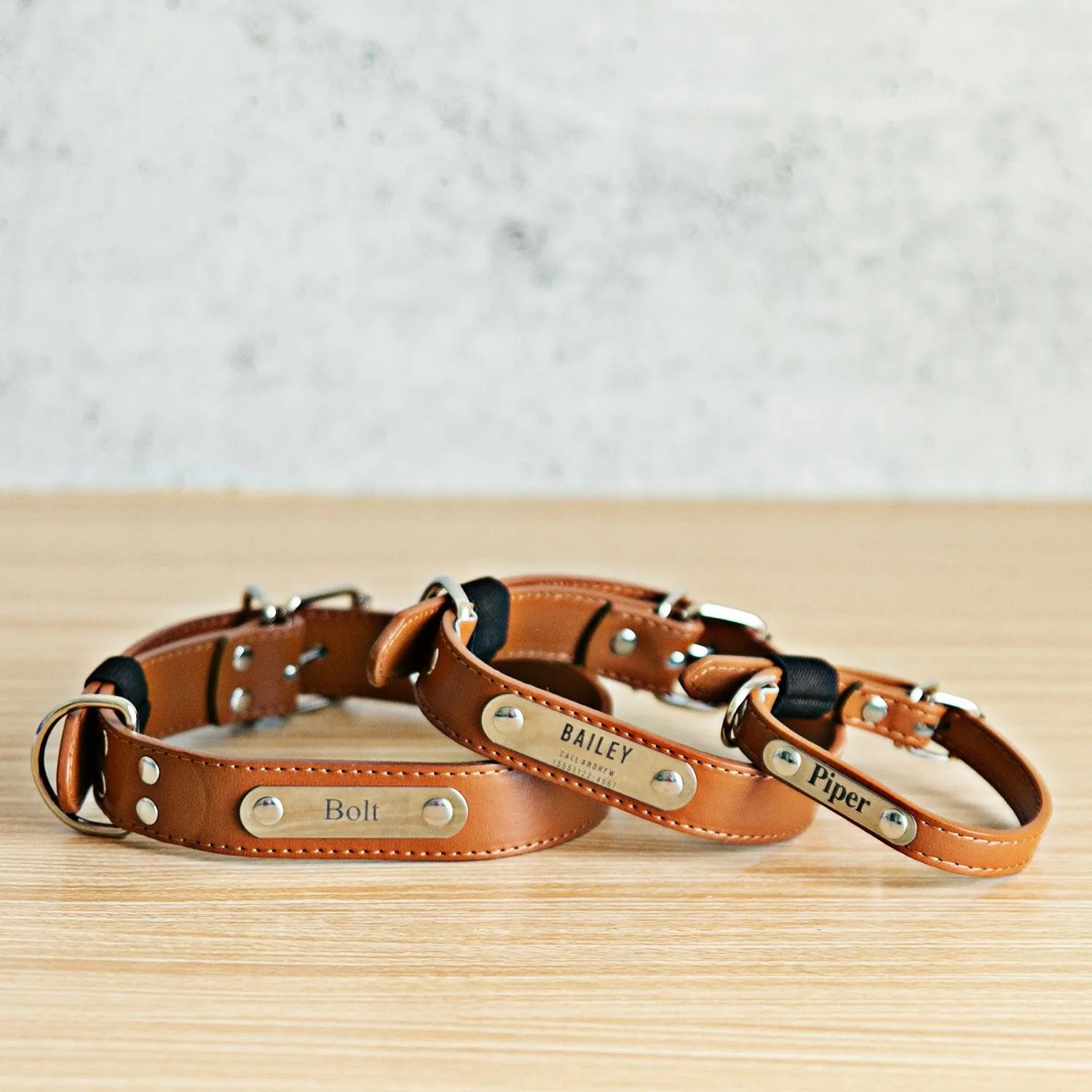 Personalized Leather Pet Collars