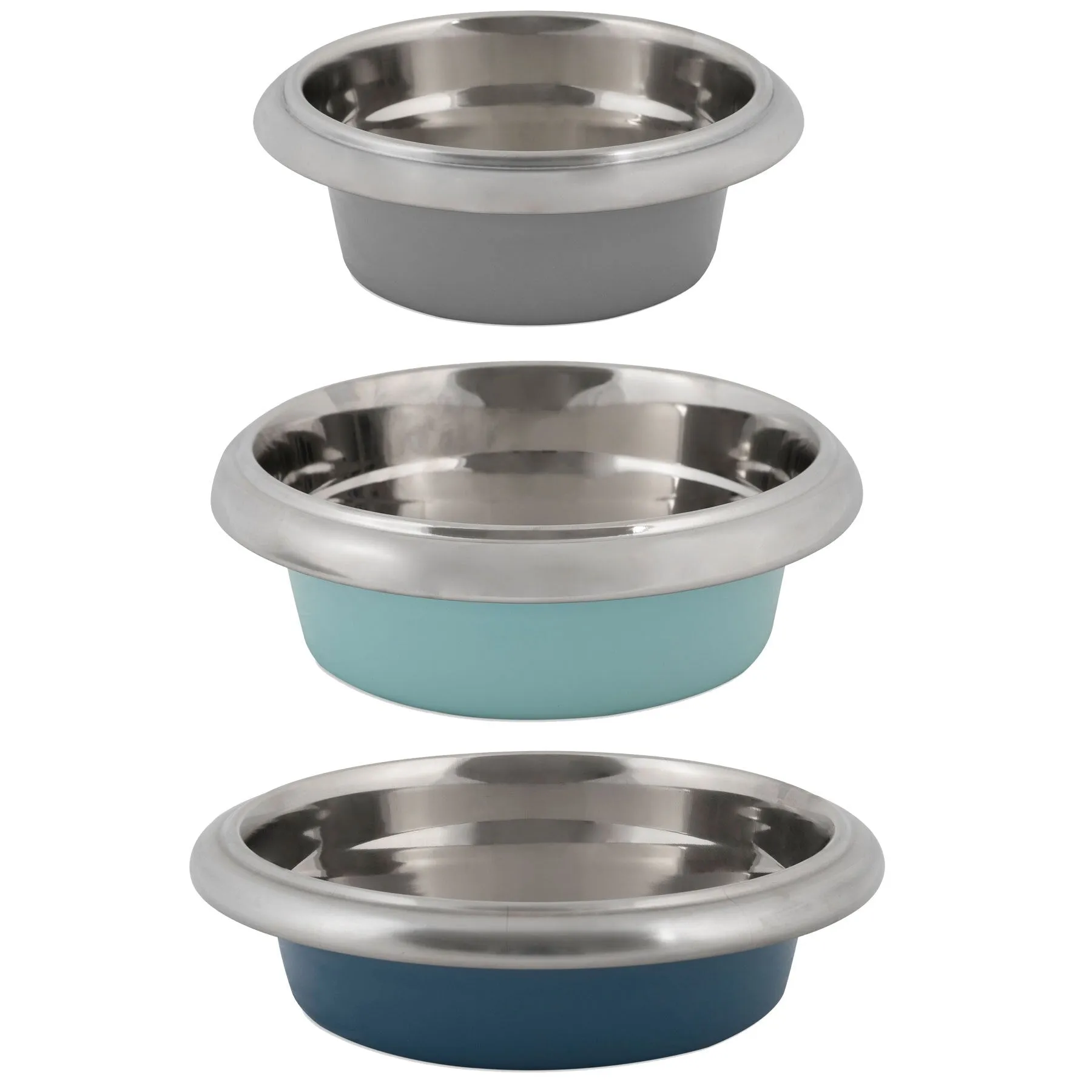 Petmate Easy Grip Stainless Steel Pet Bowl