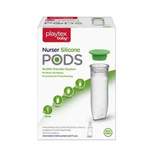 Playtex Baby™ Nurser Reusable Silicone PODS, Breastmilk Storage & Air-Free Feeding, 6 oz, 6 Count