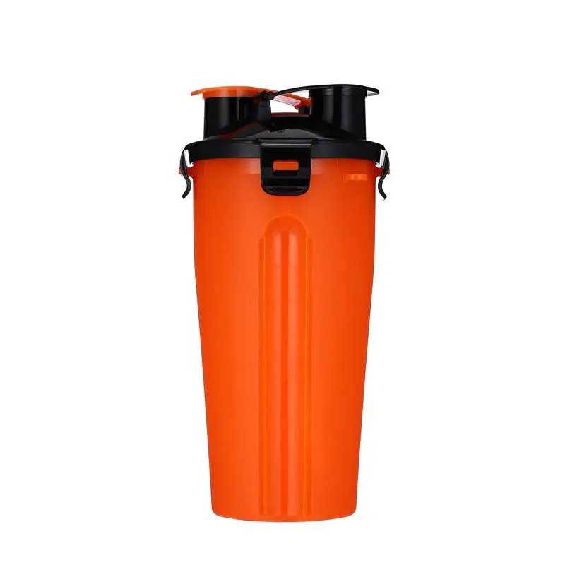 Portable Water Bottle Kettle with Fold Dog Food Bowl