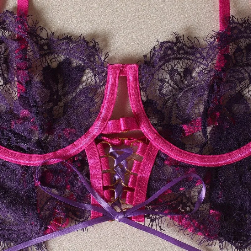 Purple Duchess Lingerie Set