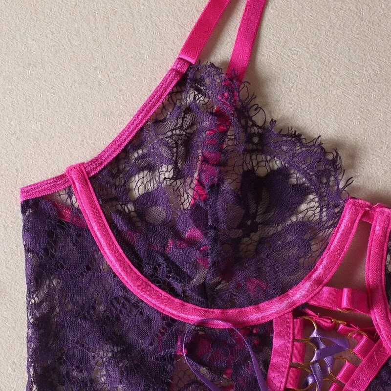 Purple Duchess Lingerie Set