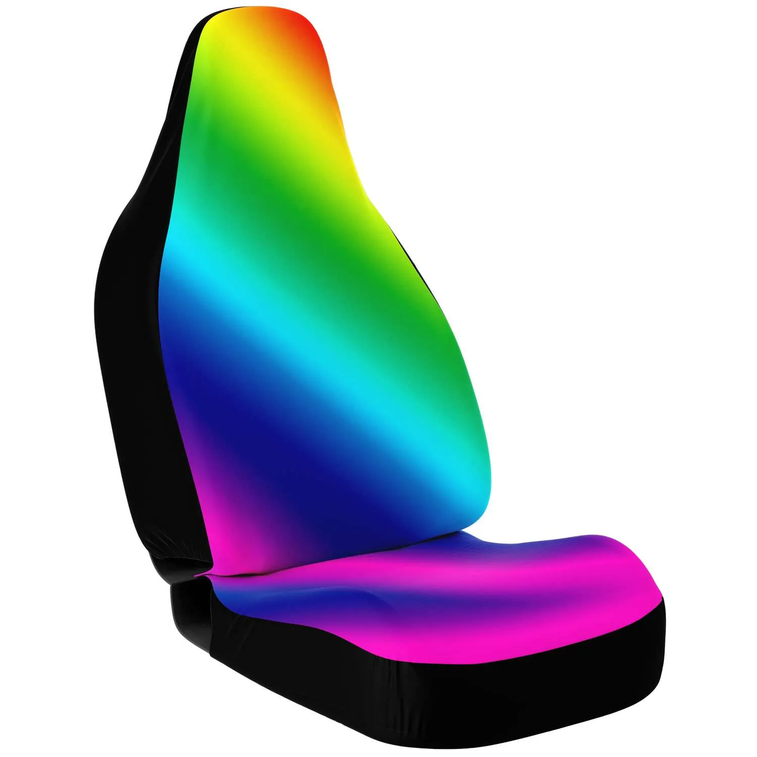 Rainbow Ombre Car Seat Covers, Gay Pride Rainbow Designer (2-Pack) Best Car Accessories