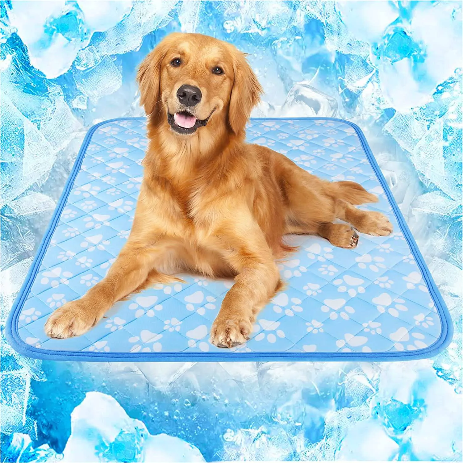 Revolutionary Cooling Mat for Pets,Blue Arc-chill Pro Natural Q Max 0.3