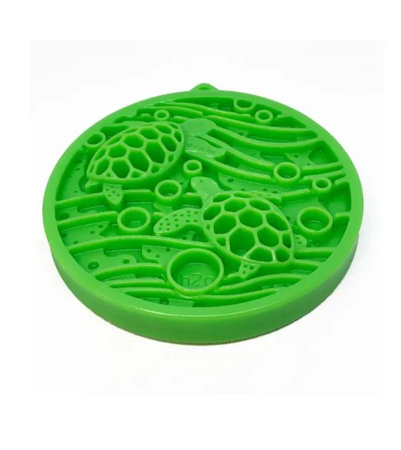 SodaPup Ultra-Durable Enrichment Snacking Coin For Dogs (Round / Green Water)