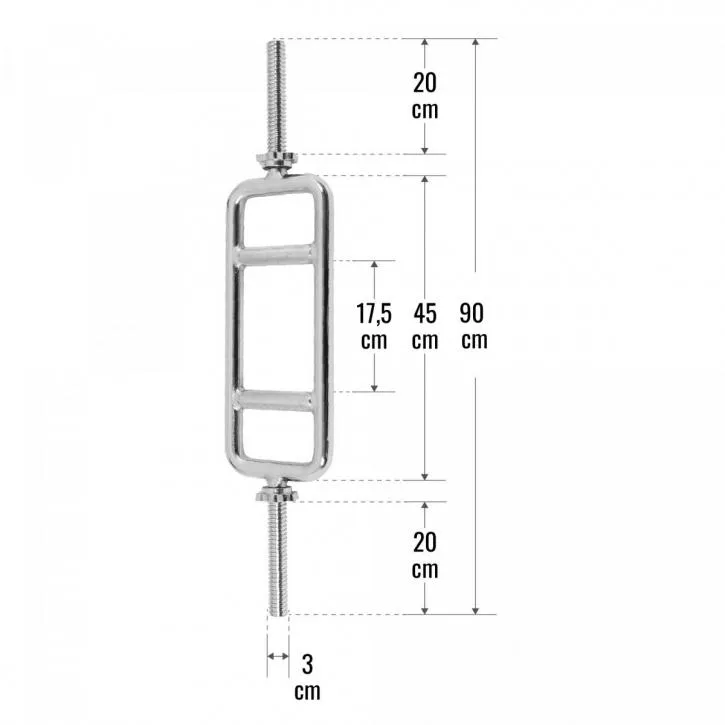 Triceps Bar with Spinlock Star Collars