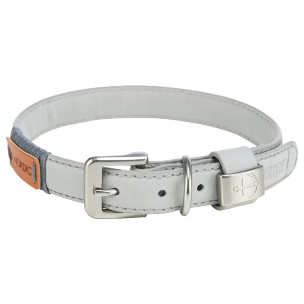 Trixie Be Nordic - Leather Dog Collar - Grey