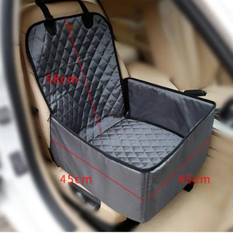 Ultimate Comfort & Protection: 2-IN-1 Dog Booster Seat & Car Seat Protector!