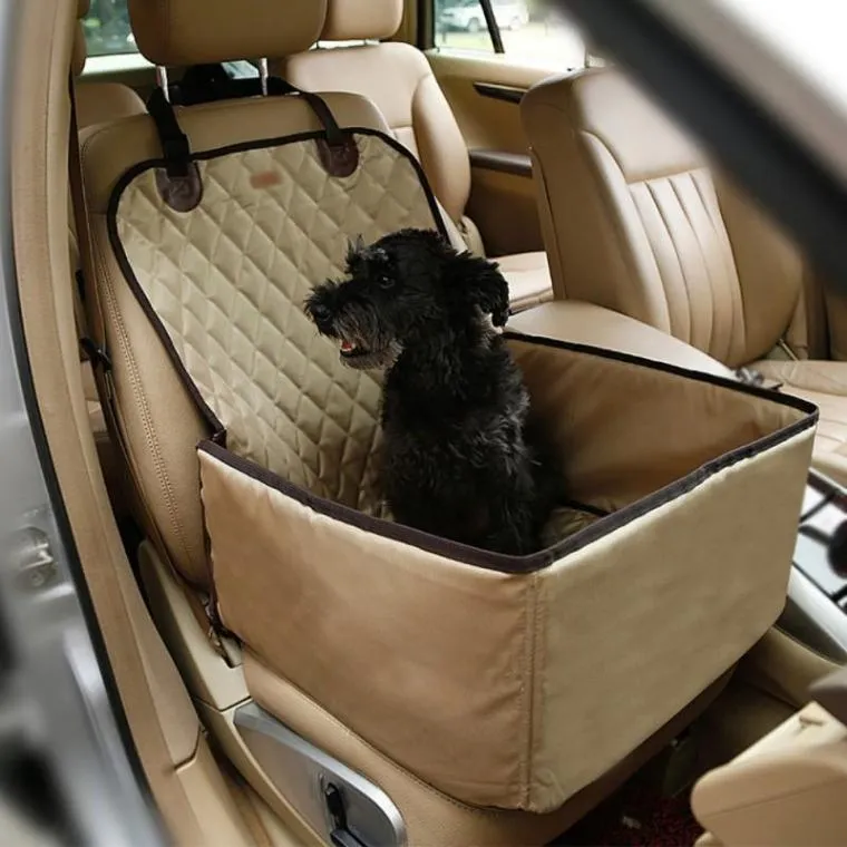 Ultimate Comfort & Protection: 2-IN-1 Dog Booster Seat & Car Seat Protector!