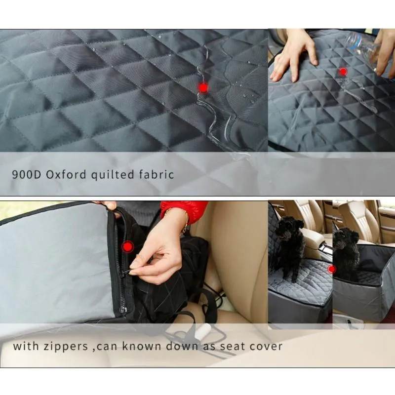 Ultimate Comfort & Protection: 2-IN-1 Dog Booster Seat & Car Seat Protector!