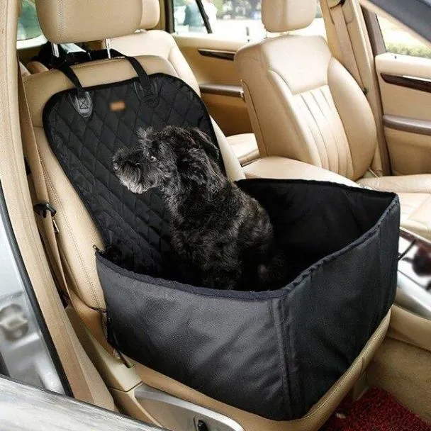 Ultimate Comfort & Protection: 2-IN-1 Dog Booster Seat & Car Seat Protector!