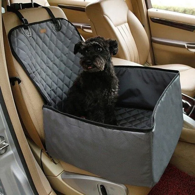 Ultimate Comfort & Protection: 2-IN-1 Dog Booster Seat & Car Seat Protector!