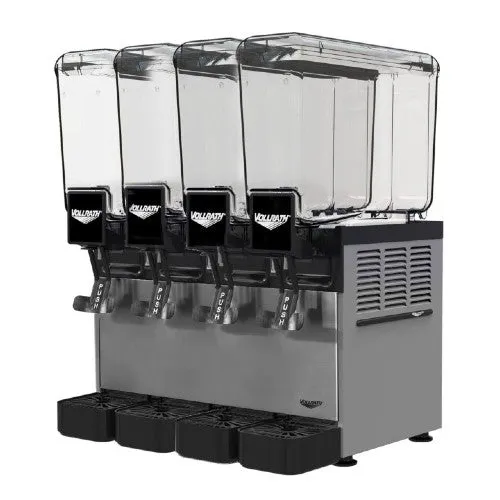 Vollrath VBBC4-37-A Refrigerated Pre-Mix Beverage Dispenser, (4) 2.1 gal. Bowls