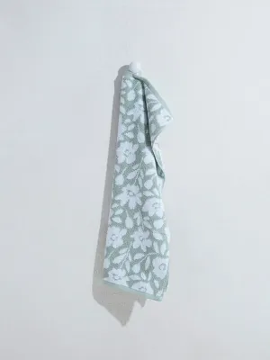 Westside Home Green Floral Hand Towel