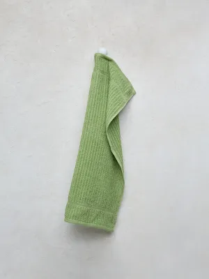 Westside Home Lime Self-Striped Hand Towel