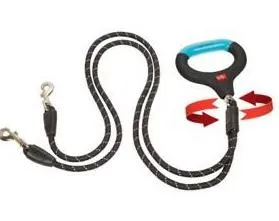 Wigzi Dual Doggie Rope Leash With Gel Handle