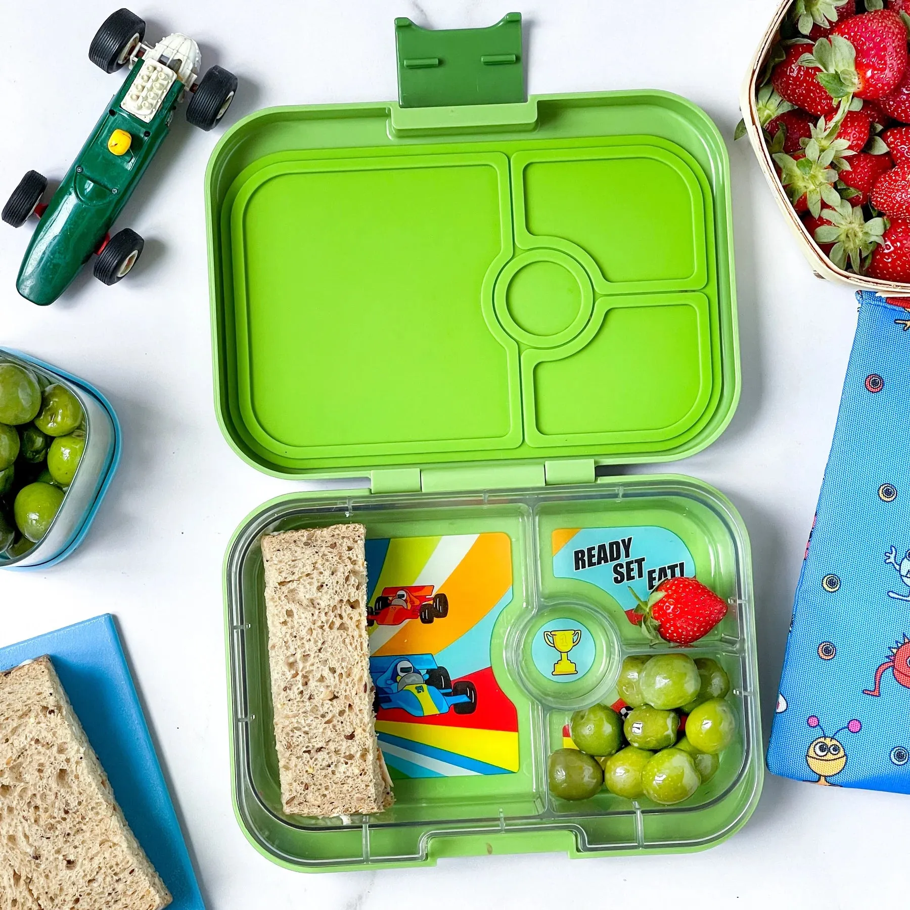 YUMBOX LEAKPROOF SANDWICH FRIENDLY BENTO BOX - MATCHA GREEN