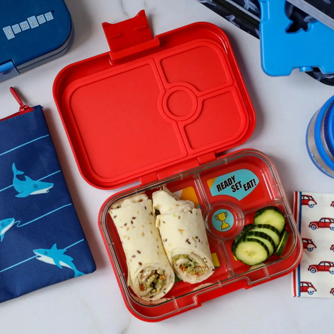 YUMBOX LEAKPROOF SANDWICH FRIENDLY BENTO BOX - ROAR RED