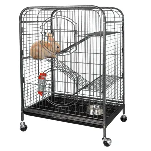 ZENY™ 37-inch Metal Ferret Cage with 2 Front Doors 4 Levels